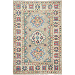 Rug Kazak Afghanistan 62x94 Beige Blue