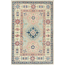 Rug Kazak Afghanistan 58x90 Beige Blue