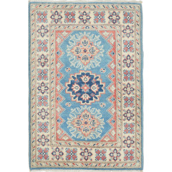 Rug Kazak Afghanistan 62x90 Light Blue Cream