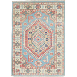 Rug Kazak Afghanistan 61x85 Aquamarine Blue Bei