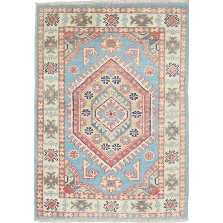 Rug Kazak Afghanistan 61x85 Aquamarine Blue Bei
