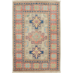 Rug Kazak Afghanistan 57x87 Beige Coral