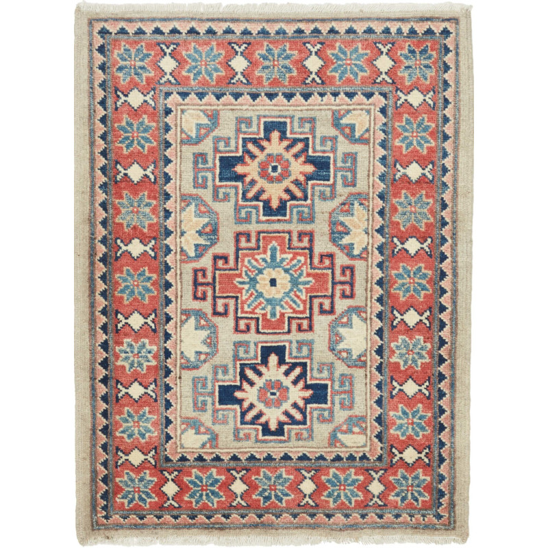 Rug Kazak Afghanistan 65x86 Beige Terracotta