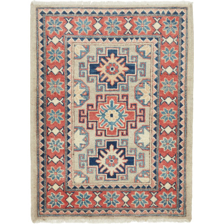 Rug Kazak Afghanistan 65x86 Beige Terracotta