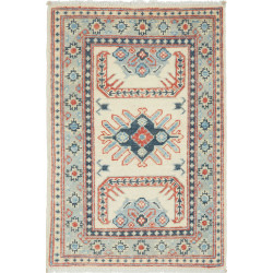 Rug Kazak Afghanistan 60x90 Cream Blue