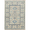 Rug Kazak Afghanistan 66x93 Ivory Indigo Blue