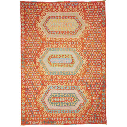 Tappeto Originale Kilim Afghanistan 203x290 Ros