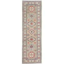 Rug Kazak Afghanistan 85x291 Taupe Cream