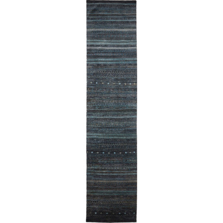 Rug Royal Gabbeh Pakistan 90x428 Deep Navy Teal