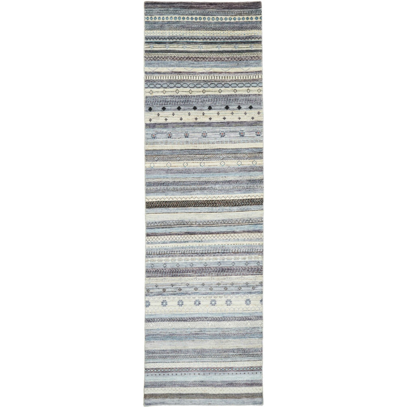 Rug Royal Gabbeh Pakistan 80x286 Blue Grey