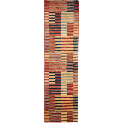 Rug Barjesta Pakistan 79x298 Terracotta Navy Bl