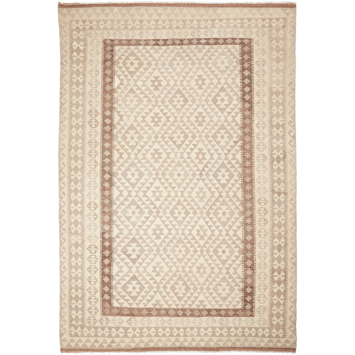 Hand Made Rug Kilim Afghanistan 206x302 Beige B