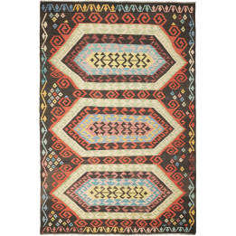 Hand Made Rug Kilim Afghanistan 202x305 Dark Br