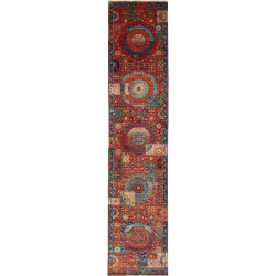 Rug Mamlouk Pakistan 85x393 Brick Red Blue