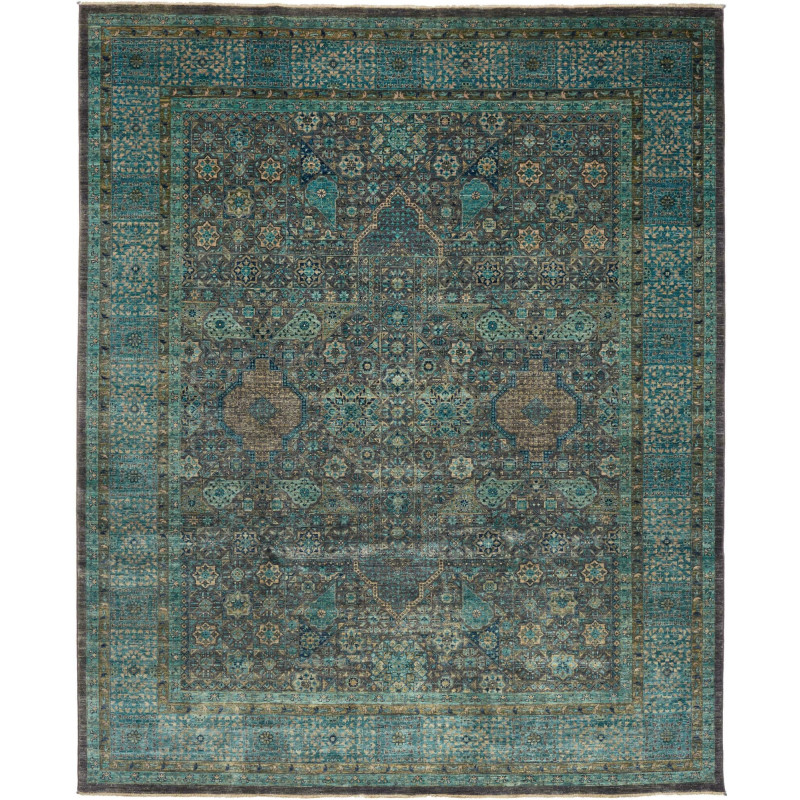 Rug Mamlouk Pakistan 251x306 Teal Turquoise