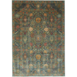 Rug Shahi Fine Pakistan 202x295 Petrol Blue Tea