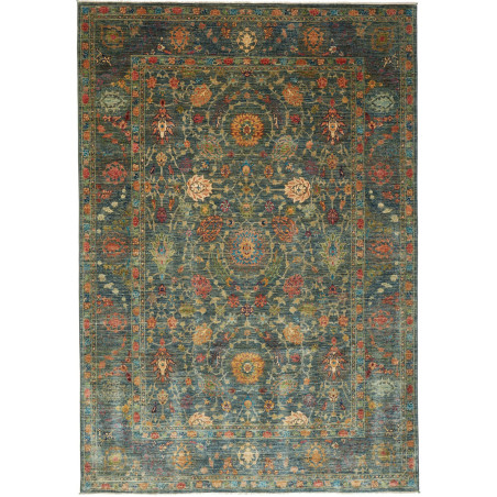 Rug Shahi Fine Pakistan 202x295 Petrol Blue Tea