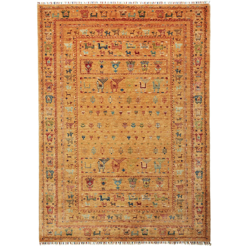 Rug Rubin Pakistan 173x242 Ochre Brick Red