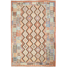 Hand Made Rug Kilim Afghanistan 202x296 Orange