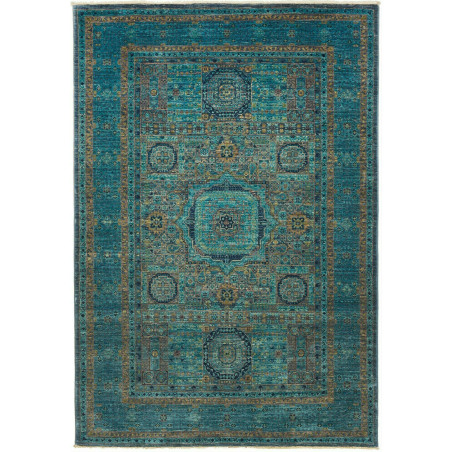 Rug Mamlouk Pakistan 129x186 Deep Teal Turquois