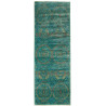 Rug Mamlouk Pakistan 77x217 Turquoise Rust Gold