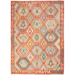 Hand Made Rug Kilim Afghanistan 174x234 Orange