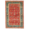 Rug Rubin Pakistan 82x122 Terracotta Red Teal B