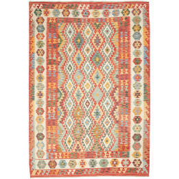 Hand Made Rug Kilim Afghanistan 205x297 Red Bei