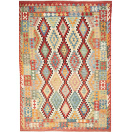 Hand Made Rug Kilim Afghanistan 205x293 Red Mul