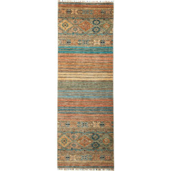 Rug Rubin Pakistan 82x247 Terracotta Teal