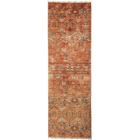 Rug Rubin Pakistan 77x244 Terracotta Burnt Oran