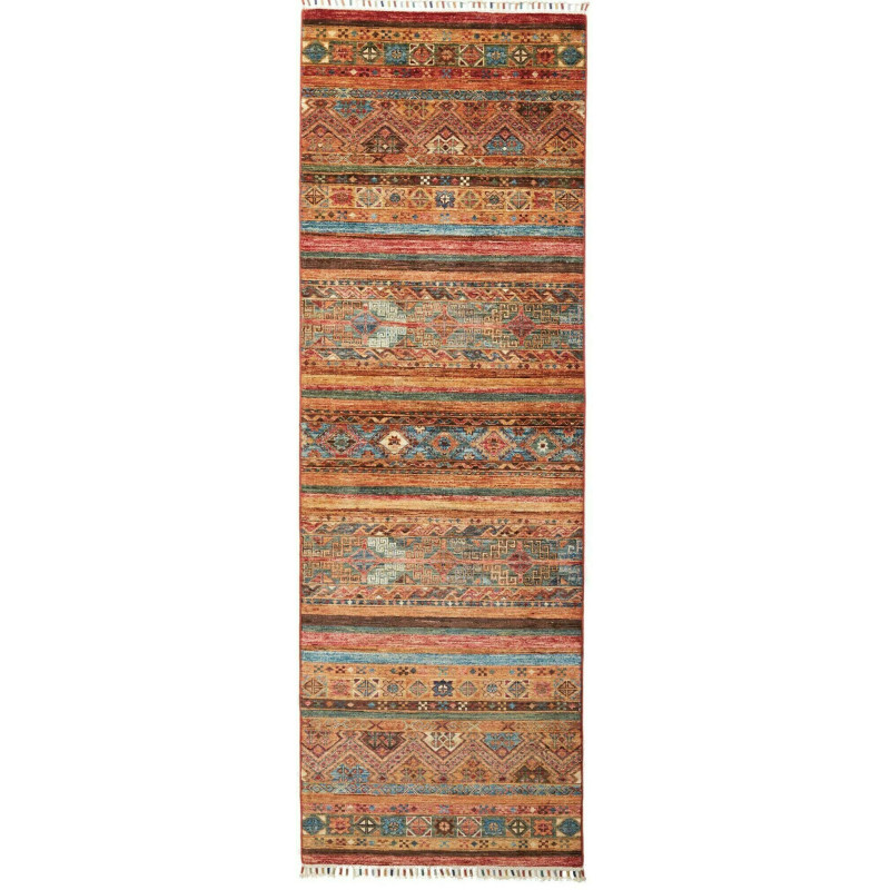 Rug Samarkand Pakistan 79x246 Terracotta Brown