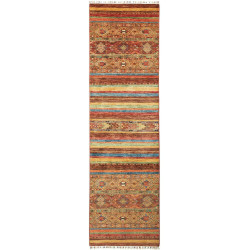 Rug Samarkand Pakistan 81x299 Brown Terracotta