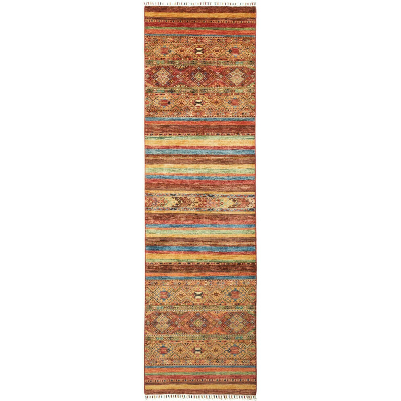 Rug Samarkand Pakistan 81x299 Brown Terracotta