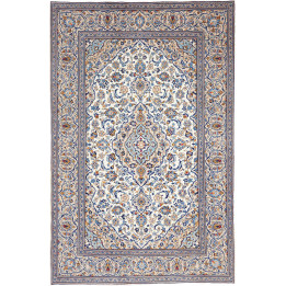 Tappeto Originale Kashan Persia 195x300 Avorio
