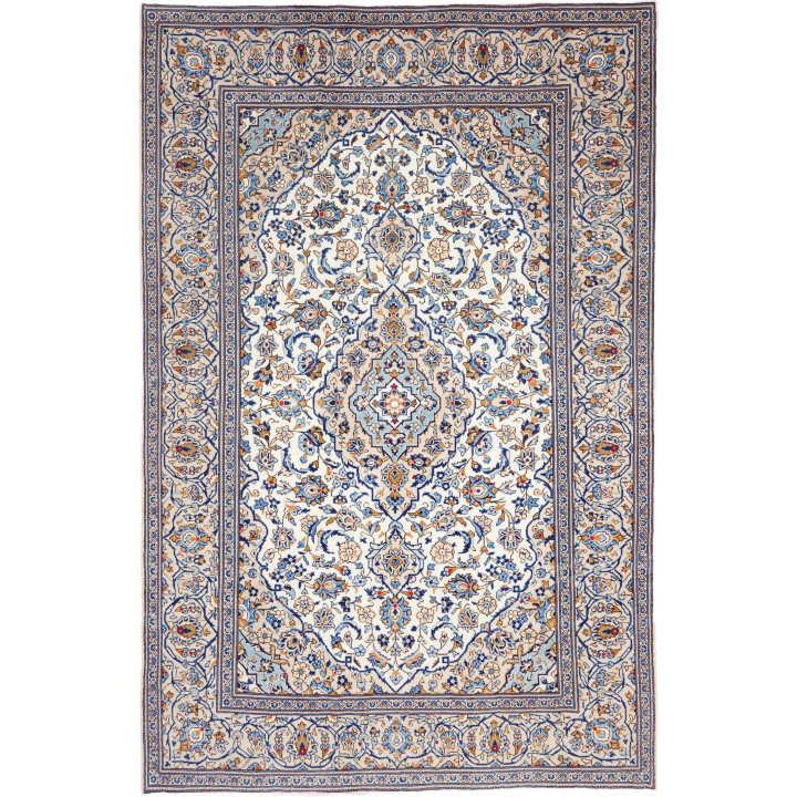 Tappeto Originale Kashan Persia 195x300 Avorio