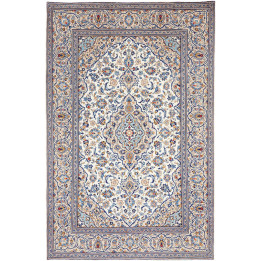 Tappeto Originale Kashan Persia 193x295 Avorio