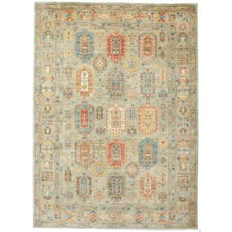Rug Tribal Pakistan 166x229 Sage Green Terracot