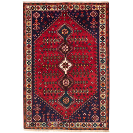 Tappeto Originale Shiraz Persia 158x237 Rosso B