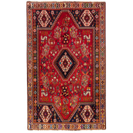 Hand Made Rug Shiraz Persia 170x278 Red Dark Bl