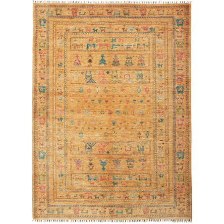 Rug Rubin Pakistan 170x230 Ochre Yellow Teal