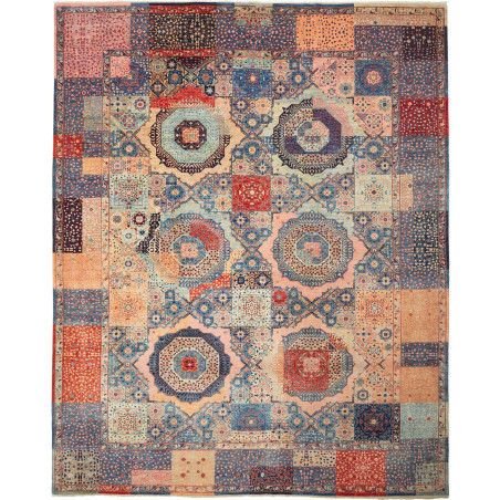 Rug Mamlouk Pakistan 281x350 Dusty Blue Peach