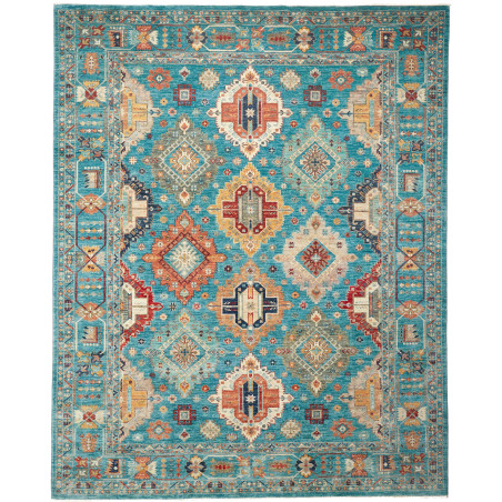 Rug Tribal Pakistan 248x312 Turquoise Terracott