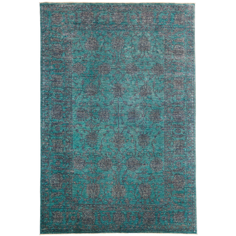 Rug Ziegler Fine Pakistan 200x295 Turquoise Cha