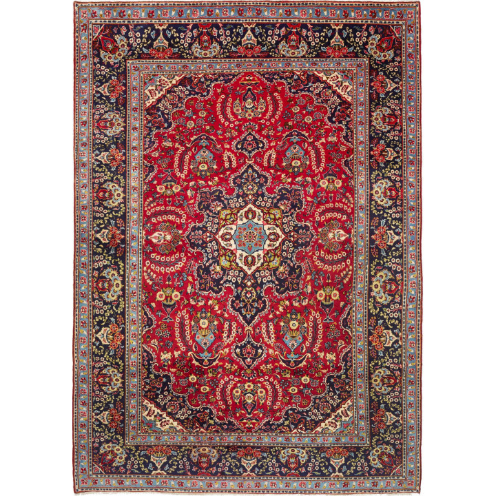 Hand Made Rug Ardakan Persia 255x362 Red Dark B