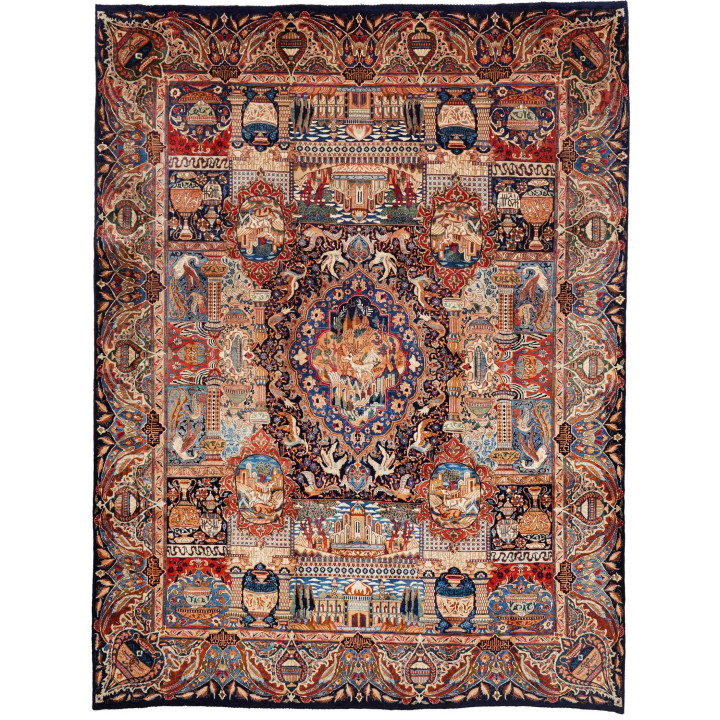 Tappeto Originale Kashamr Zirkhaki Persia 294x3