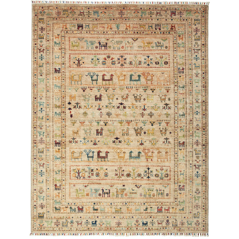 Rug Rubin Pakistan 173x221 Beige Multicolored