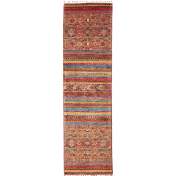 Rug Samarkand Pakistan 80x306 Brown Terracotta