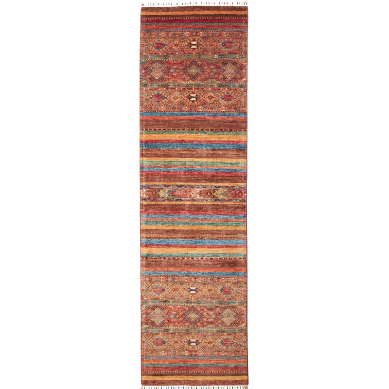 Rug Samarkand Pakistan 80x306 Brown Terracotta
