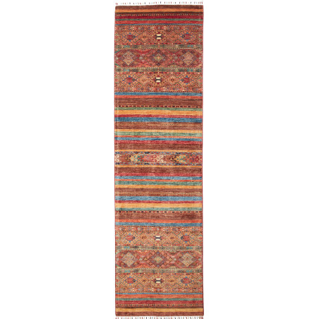 Rug Samarkand Pakistan 80x306 Brown Terracotta